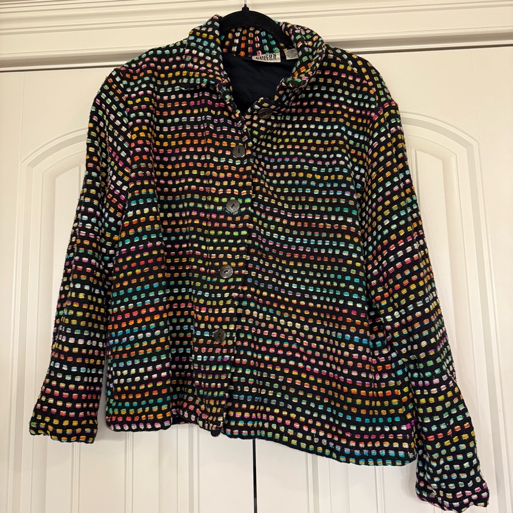 Vintage Chico’s Silk Button-Up Jacket